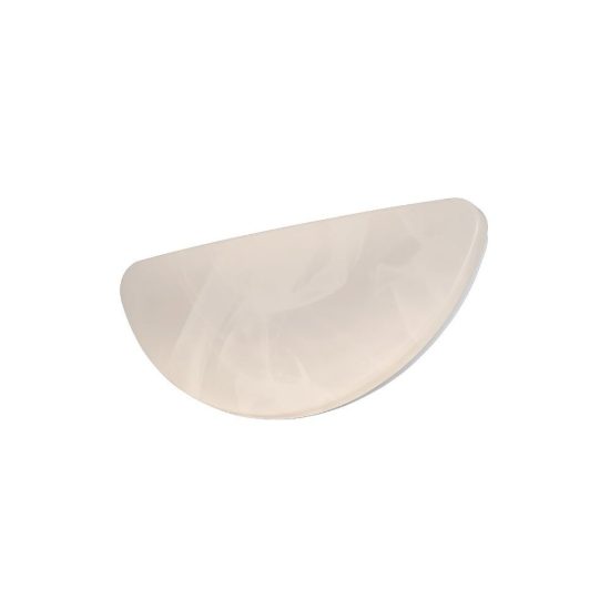 Applique per salotto led 9w 4000k moderna semicircolare con diffusore effetto alabastro