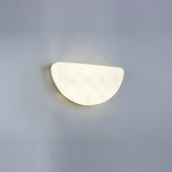 Applique per salotto led 10,5w 4000k moderna con diffusore effetto rete