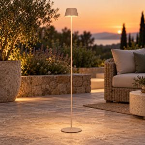 Piantana da esterno portatile senza fili led 1,5w 3000k moderna sabbia