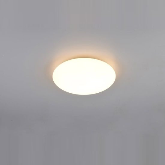Plafoniera led 9w 3000k ip44 per bagno rotonda bianca con diffusore satinato confezione 20 pezzi