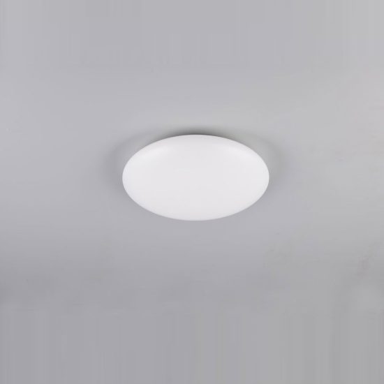 Plafoniera led 9w 3000k ip44 per bagno rotonda bianca con diffusore satinato confezione 20 pezzi