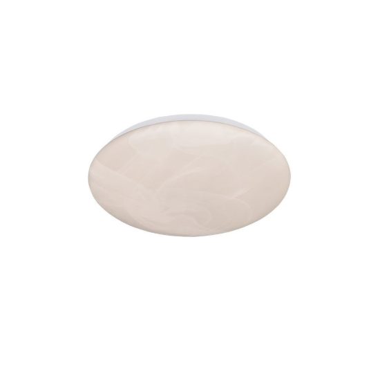 Plafoniera led 12w 4000k moderna rotonda con diffusore effetto alabastro
