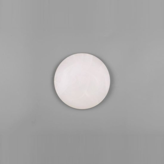 Plafoniera led 12w 4000k moderna rotonda con diffusore effetto alabastro