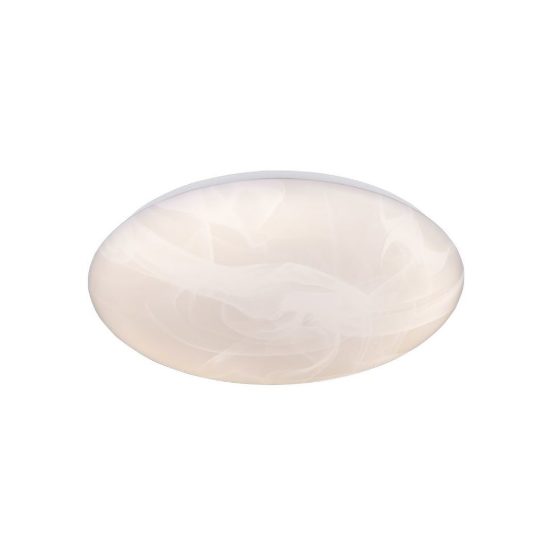 Plafoniera led 23w 4000k moderna rotonda con diffusore effetto alabastro