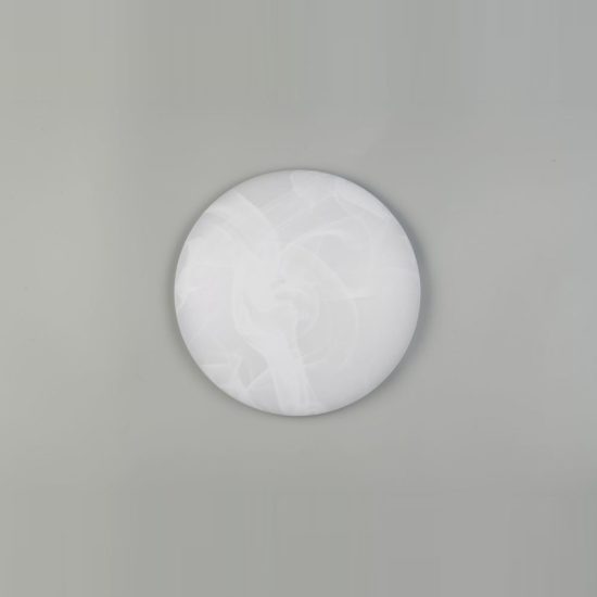Plafoniera led 23w 4000k moderna rotonda con diffusore effetto alabastro