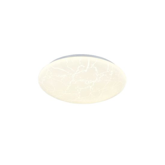 Plafoniera led 16w 4000k moderna rotonda con diffusore effetto ghiaccio