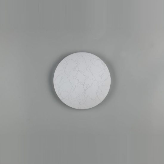 Plafoniera led 16w 4000k moderna rotonda con diffusore effetto ghiaccio