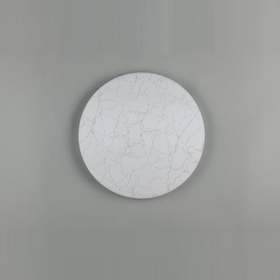 Plafoniera led 24w 4000k moderna rotonda con diffusore effetto ghiaccio