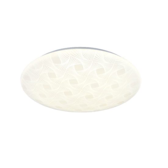 Plafoniera led 24w 4000k moderna rotonda con diffusore effetto rete