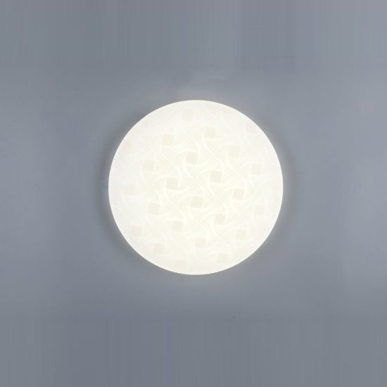 Plafoniera led 24w 4000k moderna rotonda con diffusore effetto rete