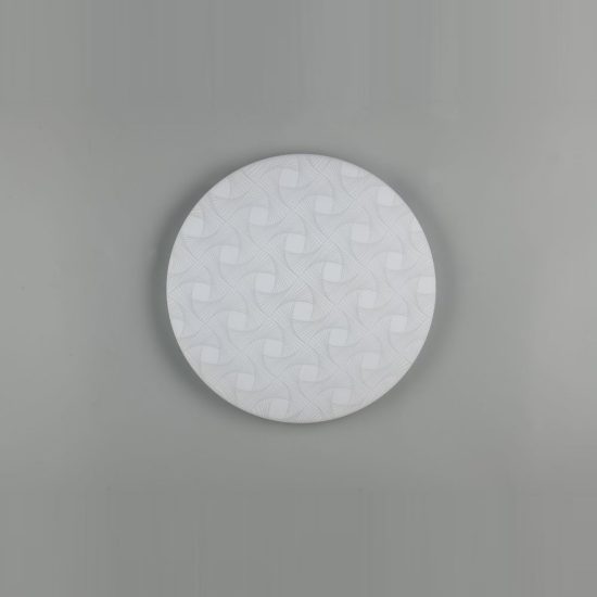 Plafoniera led 24w 4000k moderna rotonda con diffusore effetto rete