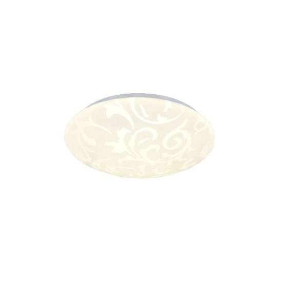 Plafoniera led 16w 4000k moderna rotonda con diffusore effetto giglio