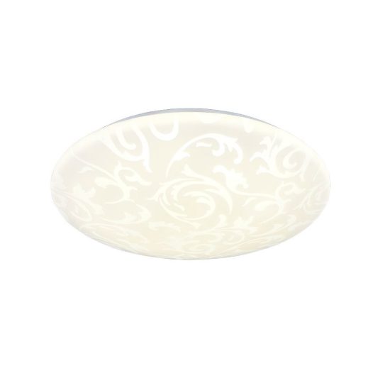 Plafoniera led 24w 4000k moderna rotonda con diffusore effetto giglio