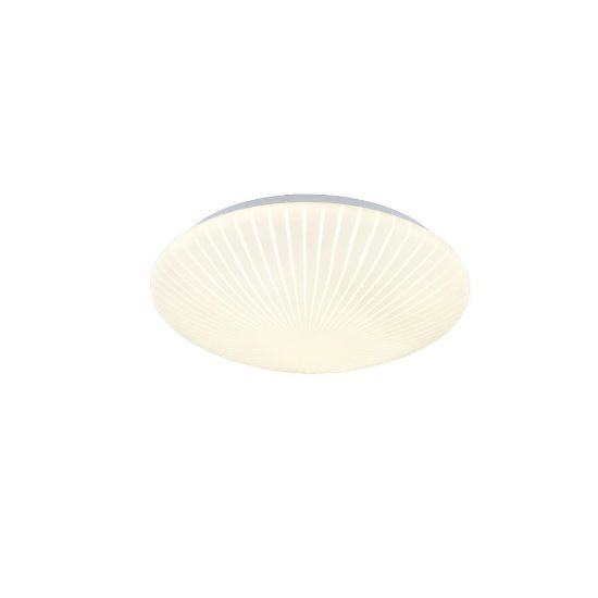 Plafoniera led 16w 4000k moderna rotonda con diffusore effetto righe