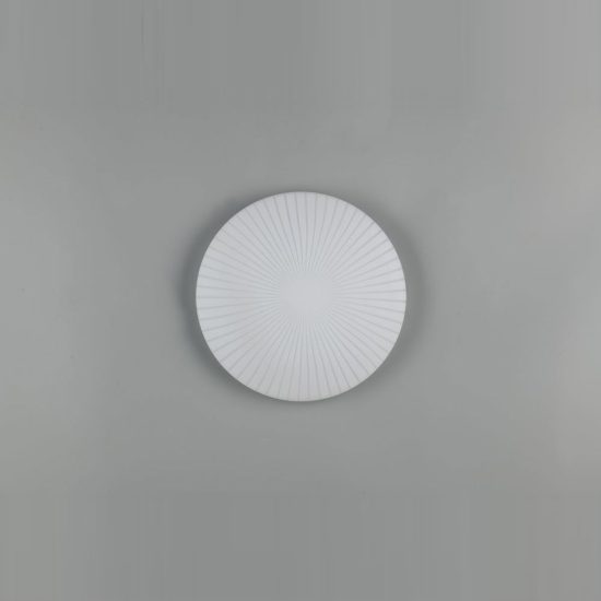Plafoniera led 16w 4000k moderna rotonda con diffusore effetto righe