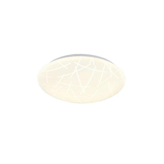 Plafoniera led 16w 4000k moderna rotonda con diffusore effetto bacchette