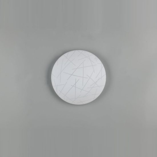 Plafoniera led 16w 4000k moderna rotonda con diffusore effetto bacchette