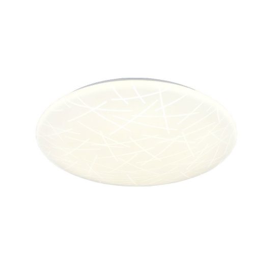 Plafoniera led 24w 4000k moderna rotonda con diffusore effetto bacchette
