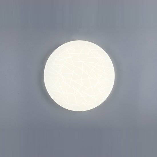 Plafoniera led 24w 4000k moderna rotonda con diffusore effetto bacchette