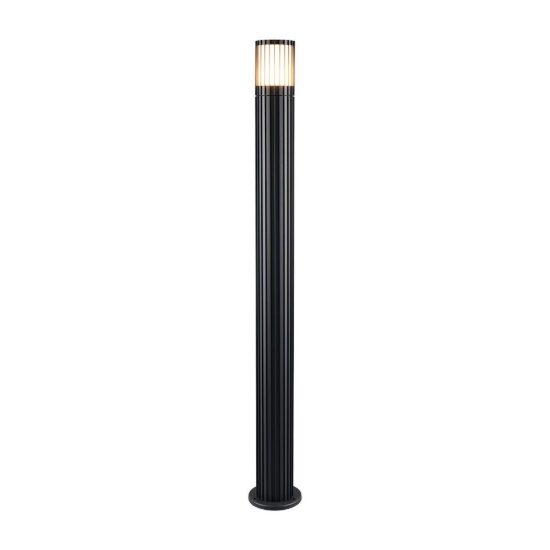 Lampione da giardino ip54 moderno cilindrico antracite