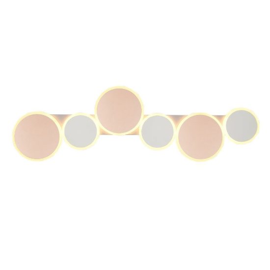 Plafoniera led 34w cct 2700k 6500k con telecomando caffe beige caldo a dischi sovrapposti