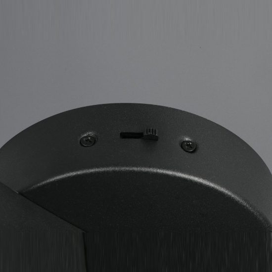 Plafoniera led 27w cct 2300k 3000k 4000k per soggiorno nera con 2 bracci curvi 2 sfere in vetro