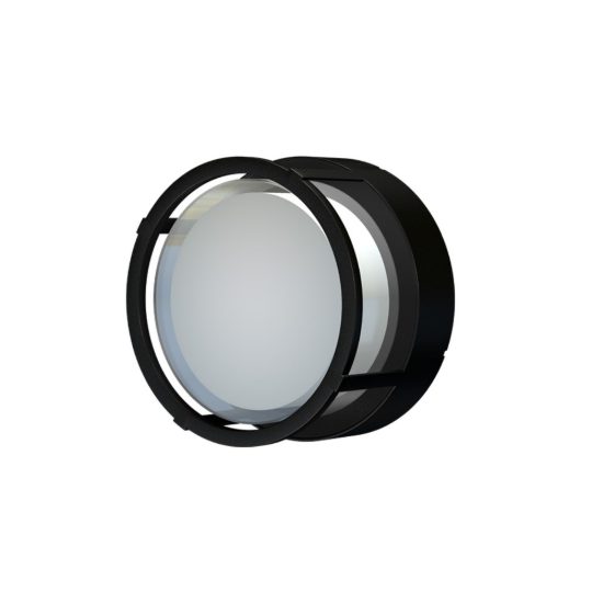 Applique da esterno moderna tonda nera led 15w cct 2700k 3300k 4000k ip65