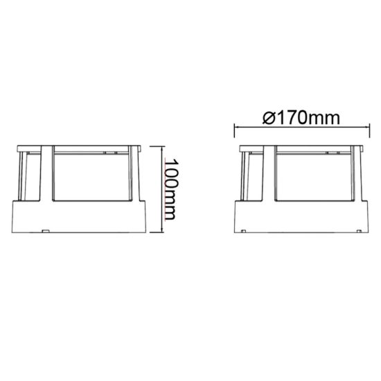 Plafoniera da esterno moderna tonda corten led 15w cct 2700k 3300k 4000k ip65
