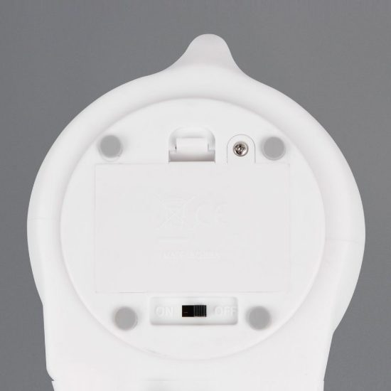 Lampada da tavolo led 0,5w 3000k rgb a batterie per cameretta a forma di unicorno bianca