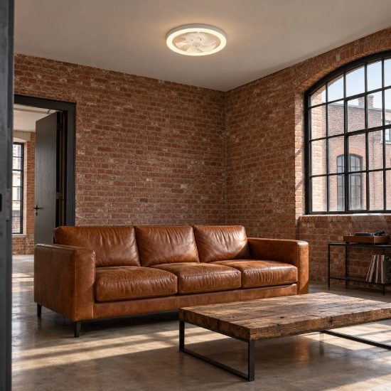 Ventilatore da soffitto con luce led 22w cct 2700k 6500k con telecomando rotondo bianco per max 13mq