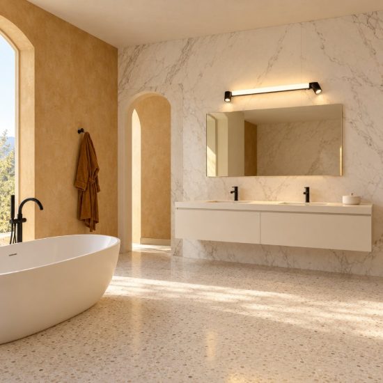 Applique per specchio da bagno led 9w cct 2300k 3000k 4000k ip44 moderna lineare nera con 2 faretti