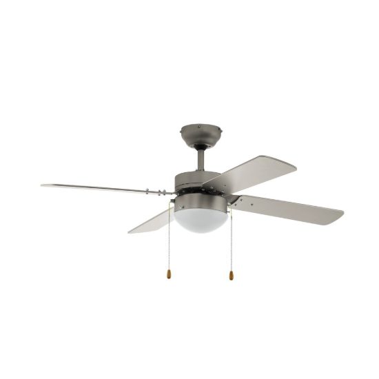Eglo gelsina ventilatore da soffitto con luce nichel fino a 20mq