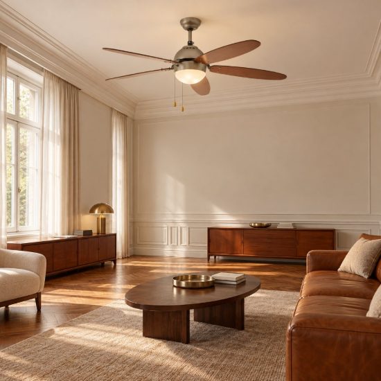 Eglo susale ventilatore da soffitto con luce nichel oltre 20mq