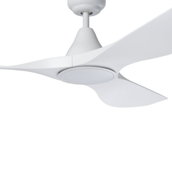 Eglo portsea ventilatore da soffitto dc con luce led 19w cct 3000k 4000k 5000k con telecomando bianco oltre 20mq