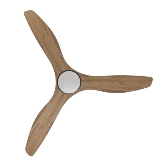 Eglo portsea ventilatore da soffitto dc con luce led 19w cct 3000k 4000k 5000k con telecomando nero noce oltre 20mq