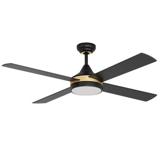 Eglo trinidad ventilatore da soffitto con luce led 19w cct 3000k 4000k 5000k con telecomando nero ottone oltre 20mq