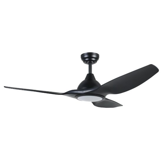 Eglo tunitas ventilatore da soffitto dc con luce led 16w cct 3000k 4000k 5000k con telecomando nero oltre 20mq