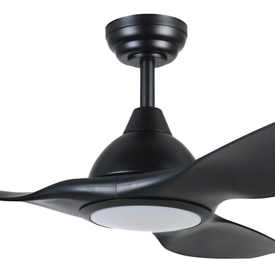 Eglo tunitas ventilatore da soffitto dc con luce led 16w cct 3000k 4000k 5000k con telecomando nero oltre 20mq
