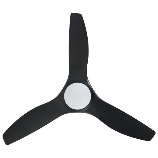 Eglo tunitas ventilatore da soffitto dc con luce led 16w cct 3000k 4000k 5000k con telecomando nero oltre 20mq