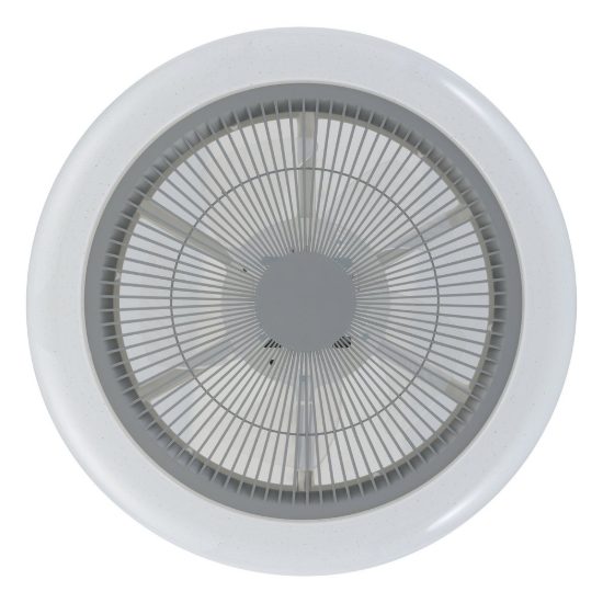 Eglo kostrena ventilatore da soffitto con luce led 25,5w cct 2700k 6500k con telecomando bianco grigio fino a 20mq