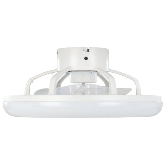 Eglo kostrena ventilatore da soffitto con luce led 25,5w cct 2700k 6500k con telecomando bianco grigio fino a 20mq