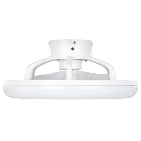Eglo kostrena ventilatore da soffitto con luce led 25,5w cct 2700k 6500k con telecomando bianco nero fino a 20mq