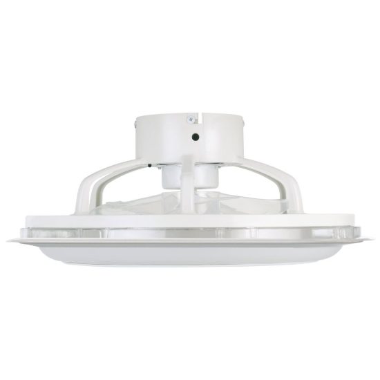 Eglo albufeira ventilatore da soffitto con luce led 25,5w cct 2700k 6500k con telecomando bianco grigio fino a 20mq