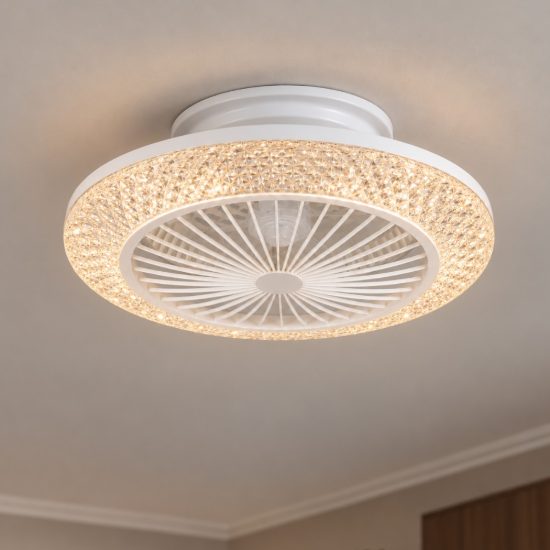 Eglo malinska ventilatore da soffitto con luce led 37,8w cct 2700k 6500k con telecomando bianco fino a 20mq