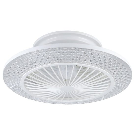 Eglo malinska ventilatore da soffitto con luce led 37,8w cct 2700k 6500k con telecomando bianco fino a 20mq