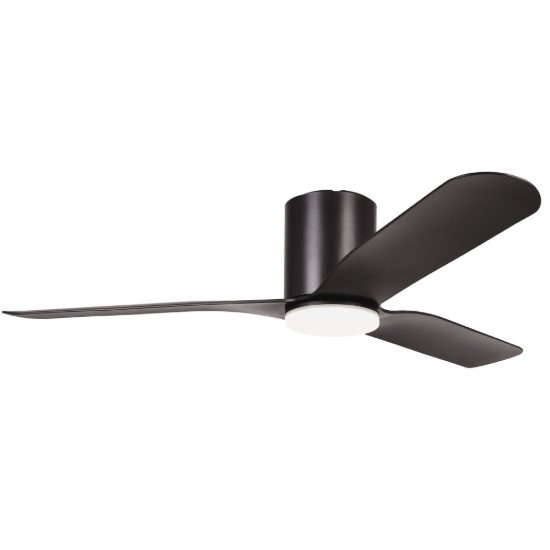 Eglo kawana ventilatore da soffitto dc con luce led 17w cct 3000k 4000k 5000k con telecomando nero oltre 20mq