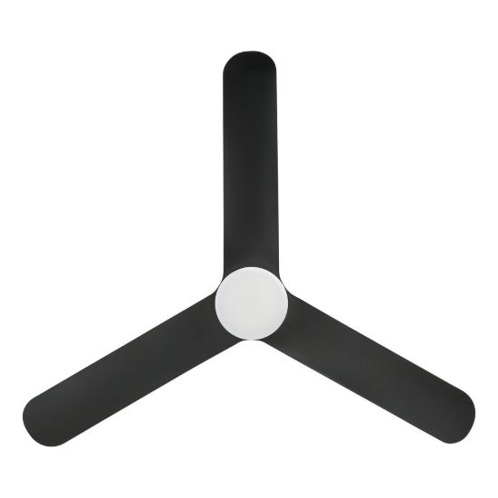 Eglo kawana ventilatore da soffitto dc con luce led 17w cct 3000k 4000k 5000k con telecomando nero oltre 20mq
