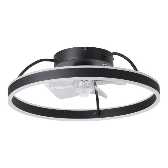 Eglo marinella ventilatore da soffitto dc con luce led 36w rgb cct 3000k 6500k con telecomando nero fino a 20mq