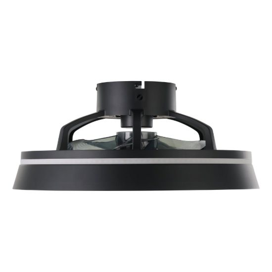 Eglo vallonia ventilatore da soffitto dc con luce led 31,5w rgb cct 2700k 6500k con telecomando nero fino a 13mq