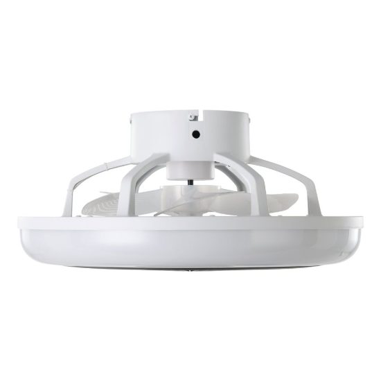 Eglo sayulita ventilatore da soffitto dc con luce led 25,5w cct 2700k 6500k con telecomando bianco nero fino a 20mq